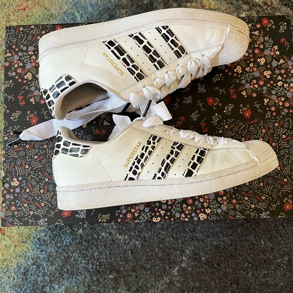 Adidas Superstar Giraffe Print Sneakers